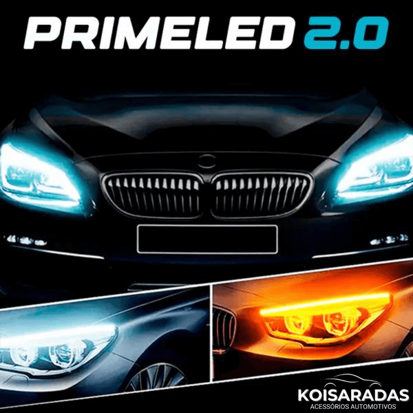 PrimeLED™ 2.0 Fita de LED para Farol DRL Sequencial - (PROMOÇÃO LIMITADA)
