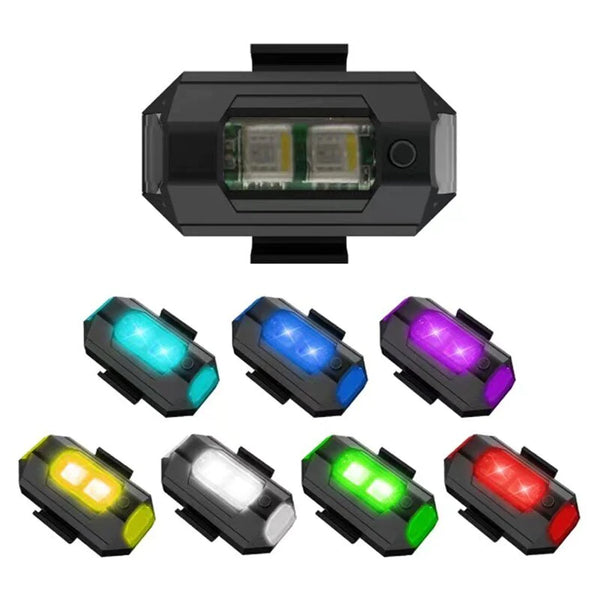 LED Luz de Aviso Anti-colisão para Moto 7 cores