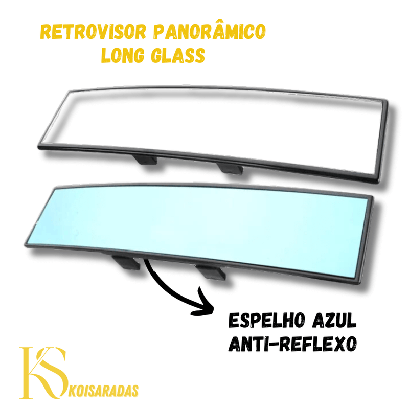 Retrovisor Estendido Panorâmico LongGlass ( Linha Premium)